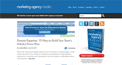 Desktop Screenshot of marketingagencyinsider.com